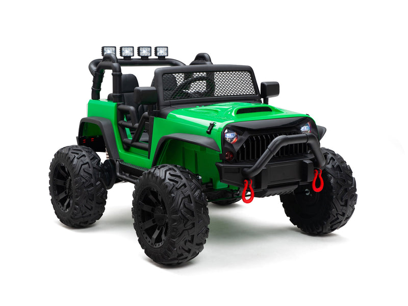 BOOM BOOM The BUFFALO Children's Off-Road Kids Car 24V 4X4 Ride-On Toy with 2 Seats Magic Cars Parental Remote Control - Perfect Present for Little Boys and Girls