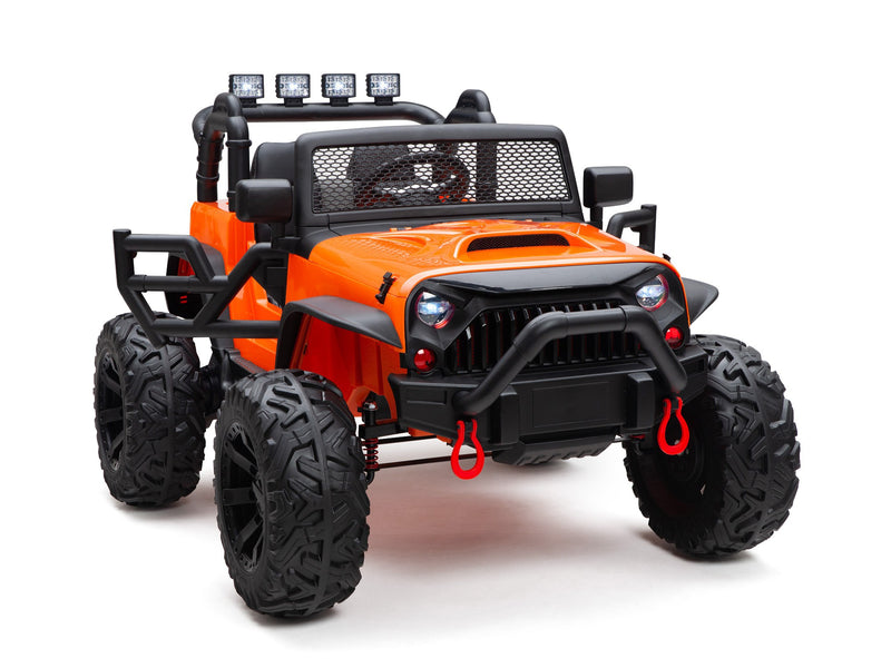 BOOM BOOM The BUFFALO Children's Off-Road Kids Car 24V 4X4 Ride-On Toy with 2 Seats Magic Cars Parental Remote Control - Perfect Present for Little Boys and Girls