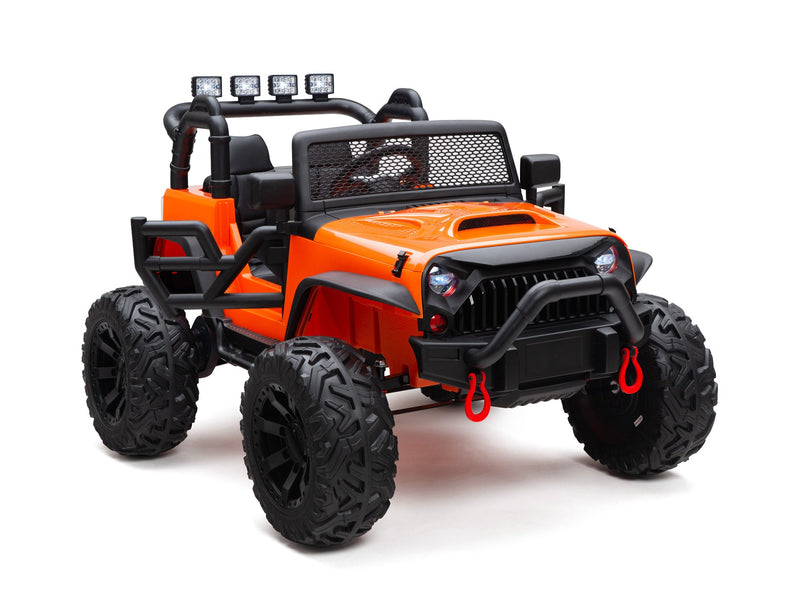 BOOM BOOM The BUFFALO Children's Off-Road Kids Car 24V 4X4 Ride-On Toy with 2 Seats Magic Cars Parental Remote Control - Perfect Present for Little Boys and Girls