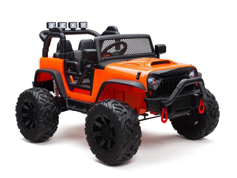 BOOM BOOM The BUFFALO Children's Off-Road Kids Car 24V 4X4 Ride-On Toy with 2 Seats Magic Cars Parental Remote Control - Perfect Present for Little Boys and Girls