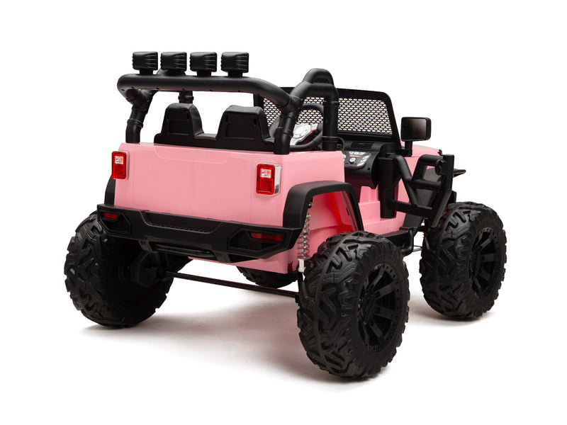 BOOM BOOM The BUFFALO Children's Off-Road Kids Car 24V 4X4 Ride-On Toy with 2 Seats Magic Cars Parental Remote Control - Perfect Present for Little Boys and Girls