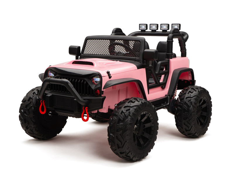 BOOM BOOM The BUFFALO Children's Off-Road Kids Car 24V 4X4 Ride-On Toy with 2 Seats Magic Cars Parental Remote Control - Perfect Present for Little Boys and Girls