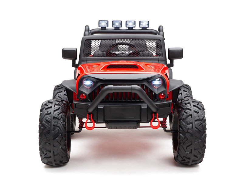 BOOM BOOM The BUFFALO Children's Off-Road Kids Car 24V 4X4 Ride-On Toy with 2 Seats Magic Cars Parental Remote Control - Perfect Present for Little Boys and Girls