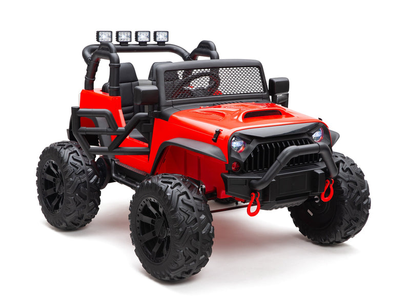 BOOM BOOM The BUFFALO Children's Off-Road Kids Car 24V 4X4 Ride-On Toy with 2 Seats Magic Cars Parental Remote Control - Perfect Present for Little Boys and Girls