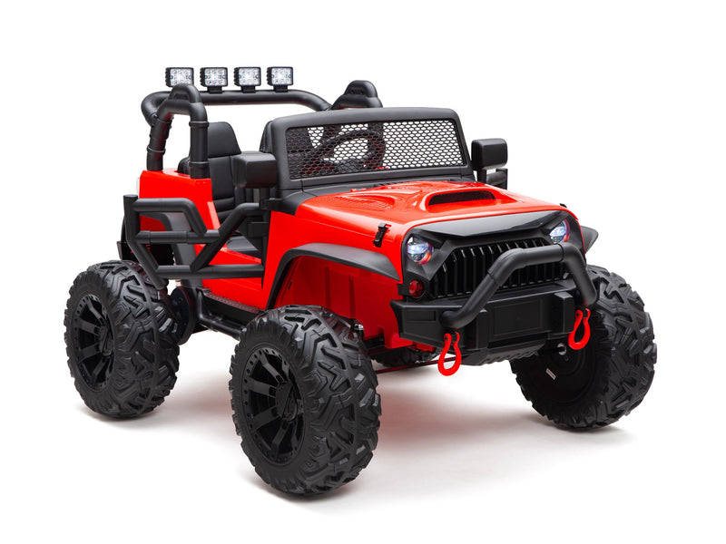 BOOM BOOM The BUFFALO Children's Off-Road Kids Car 24V 4X4 Ride-On Toy with 2 Seats Magic Cars Parental Remote Control - Perfect Present for Little Boys and Girls