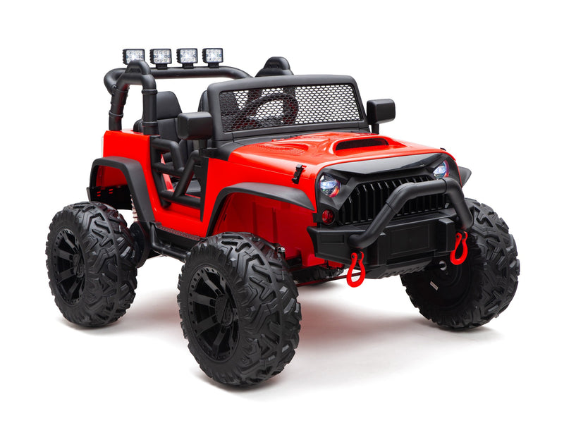 BOOM BOOM The BUFFALO Children's Off-Road Kids Car 24V 4X4 Ride-On Toy with 2 Seats Magic Cars Parental Remote Control - Perfect Present for Little Boys and Girls