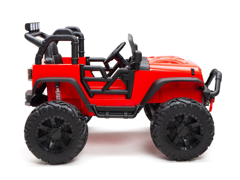 BOOM BOOM The BUFFALO Children's Off-Road Kids Car 24V 4X4 Ride-On Toy with 2 Seats Magic Cars Parental Remote Control - Perfect Present for Little Boys and Girls