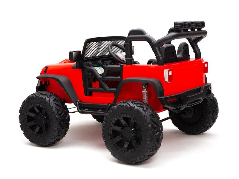 BOOM BOOM The BUFFALO Children's Off-Road Kids Car 24V 4X4 Ride-On Toy with 2 Seats Magic Cars Parental Remote Control - Perfect Present for Little Boys and Girls