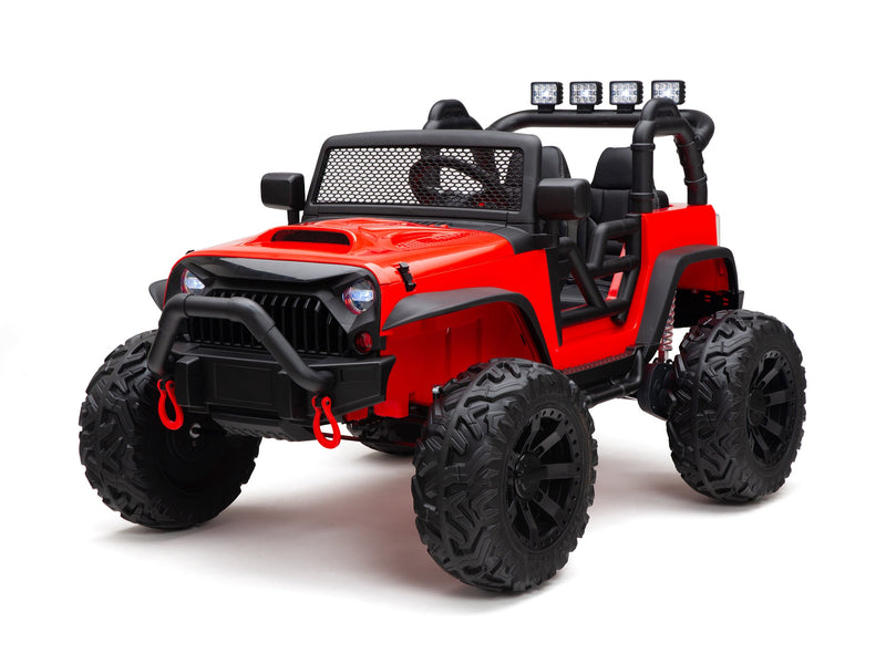 BOOM BOOM The BUFFALO Children's Off-Road Kids Car 24V 4X4 Ride-On Toy with 2 Seats Magic Cars Parental Remote Control - Perfect Present for Little Boys and Girls