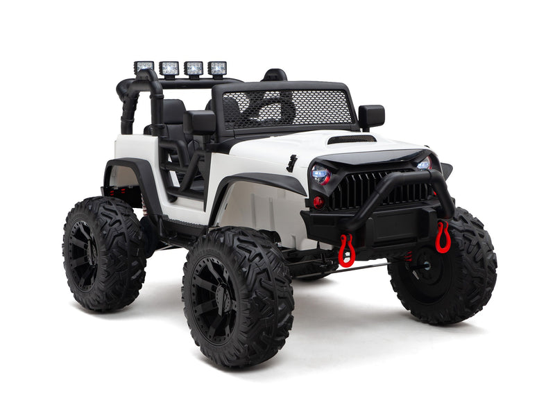 BOOM BOOM The BUFFALO Children's Off-Road Kids Car 24V 4X4 Ride-On Toy with 2 Seats Magic Cars Parental Remote Control - Perfect Present for Little Boys and Girls