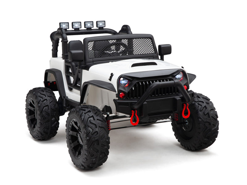 BOOM BOOM The BUFFALO Children's Off-Road Kids Car 24V 4X4 Ride-On Toy with 2 Seats Magic Cars Parental Remote Control - Perfect Present for Little Boys and Girls