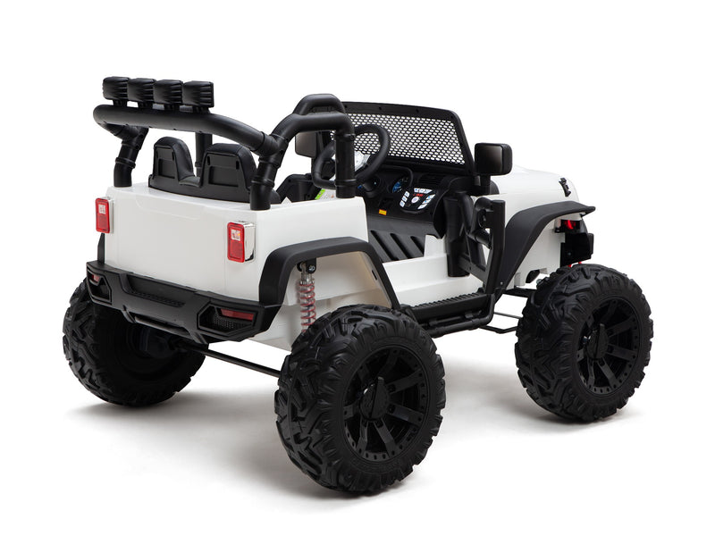 BOOM BOOM The BUFFALO Children's Off-Road Kids Car 24V 4X4 Ride-On Toy with 2 Seats Magic Cars Parental Remote Control - Perfect Present for Little Boys and Girls