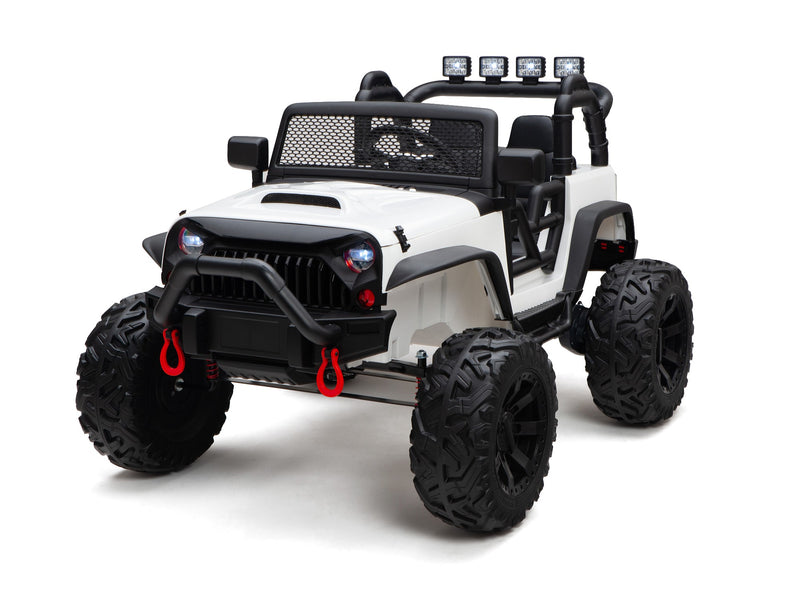 BOOM BOOM The BUFFALO Children's Off-Road Kids Car 24V 4X4 Ride-On Toy with 2 Seats Magic Cars Parental Remote Control - Perfect Present for Little Boys and Girls