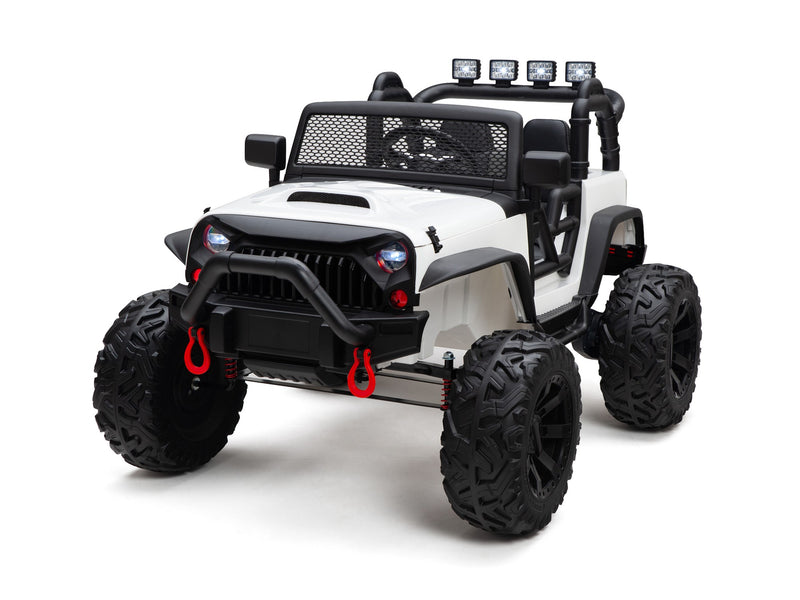 BOOM BOOM The BUFFALO Children's Off-Road Kids Car 24V 4X4 Ride-On Toy with 2 Seats Magic Cars Parental Remote Control - Perfect Present for Little Boys and Girls