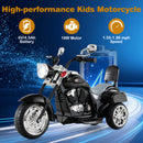 3-Wheel Electric Motorcycle with Horn for Kids - 6V Battery Powered