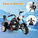 3-Wheel Electric Motorcycle with Horn for Kids - 6V Battery Powered