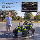Qaba 24V Dual Seat Electric Truck for Older Kids with Remote Control