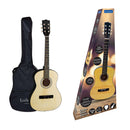 Lexibook 36-Inch Wooden Acoustic Guitar with Learning Guide and 6 Nylon Strings