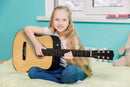 Lexibook 36-Inch Wooden Acoustic Guitar with Learning Guide and 6 Nylon Strings
