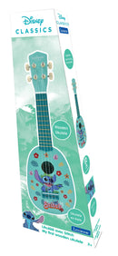 Disney Stitch Wooden Ukulele for Kids, 4 Nylon Strings, 53 cm