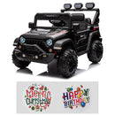 12V Electric Kids Ride-On Truck with Remote Control, DIY Stickers, Dual Motors, and MP3 Player