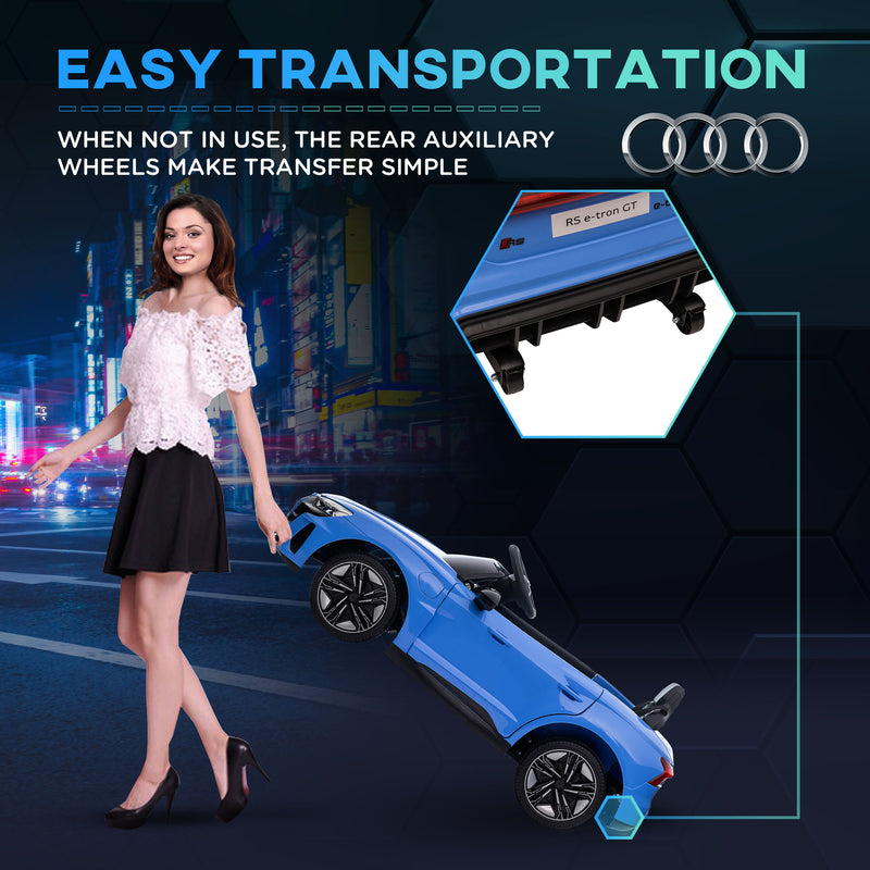 Licensed Audi 12V Electric Ride-On Car with Remote Control and Honking Horn