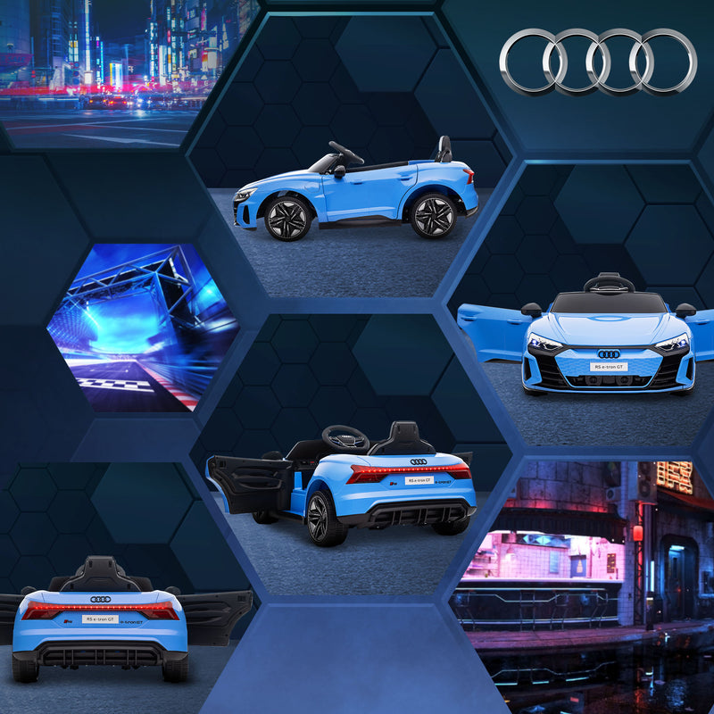 Licensed Audi 12V Electric Ride-On Car with Remote Control and Honking Horn
