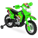 6V Electric Ride-On Motorcycle Toy with Training Wheels for Kids