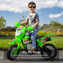 6V Electric Ride-On Motorcycle Toy with Training Wheels for Kids
