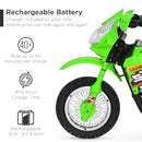 6V Electric Ride-On Motorcycle Toy with Training Wheels for Kids