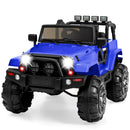 Jumbo 12V Kids Ride-On Truck with Remote Control and Bluetooth LED Lights