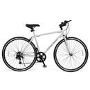 26-Inch Gray Mountain Bike with 6-Speed Gear and Versatile All-Terrain Tires