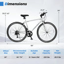 26-Inch Gray Mountain Bike with 6-Speed Gear and Versatile All-Terrain Tires