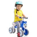 Blue Lightweight 4-Wheel No-Pedal Baby Balance Bike