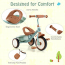 Adjustable Seat Tricycle for Toddlers Aged 3-5 with Basket