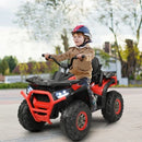 12V Electric Kids ATV Quad with MP3 and LED Lights in Red