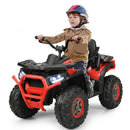 12V Electric Kids ATV Quad with MP3 and LED Lights in Red