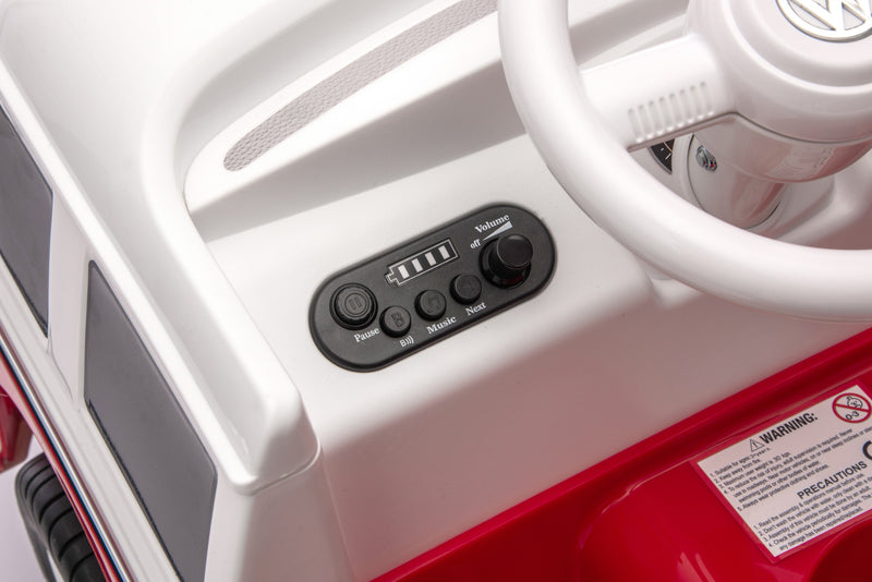 Volkswagen VW Bus Ride On Car Van for Kids W/Magic Cars® Wireless Parental Control