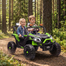 Qaba 24V Dual Seat Electric Truck for Older Kids with Remote Control