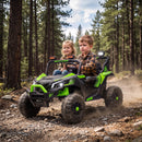 Qaba 24V Dual Seat Electric Truck for Older Kids with Remote Control