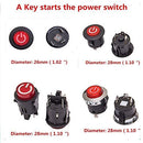 Kids Power Switch Button Accessory with Key Start for Electronic Toys Magic Cars 2