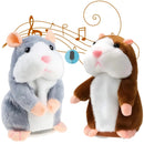 Interactive Nodding Hamster Plush Toy with Sound Repetition