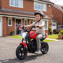 Qaba 24V Electric Motorcycle for Kids Aged 6-12 with 180W Power Motor