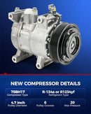 AC Compressor with Clutch for 2014-2023 Dodge 300/Charger 3.6L - Fits Challenger Magic Cars 1