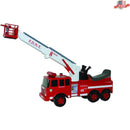 Action Fire Engine Ride-On Toy with Crane, Water Squirt, Lights, Siren, and Free Wheeling Magic Cars Variant 0