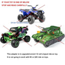 12V Ride-On Toy Battery Adapter for 18V/20V Tool Batteries by Action Wheels Magic Cars 4