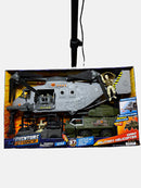 Giant Military Helicopter Play Set with 37 Pieces and 2 Military Vehicles Magic Cars Variant 0