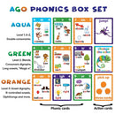 Phonics Card Game: 3-Level Magnetic Card Deck Set Magic Cars 4