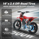 Children's Electric Dirt Bike, 36V 350W, 18.6 MPH, 14-Inch, Suitable for Ages 5-8 Magic Cars 3