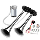 Dual Silver 150dB Air Horn Kit for Trucks, Boats, Cars, and Trains Magic Cars Variant 0